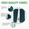 TWOPAGES 52 W x 102 L Pinch Pleat Curtain Room Darkening Velvet Curtain Drapery Panel for Traverse Rod or Track, Living Room Bedroom Meetingroom Club Theater Patio Door (1 Panel), Midnight Blue view 4
