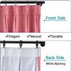 TWOPAGES 52 W x 102 L Pinch Pleat Curtain Room Darkening Velvet Curtain Drapery Panel for Traverse Rod or Track, Living Room Bedroom Meetingroom Club Theater Patio Door (1 Panel), Rose view 2