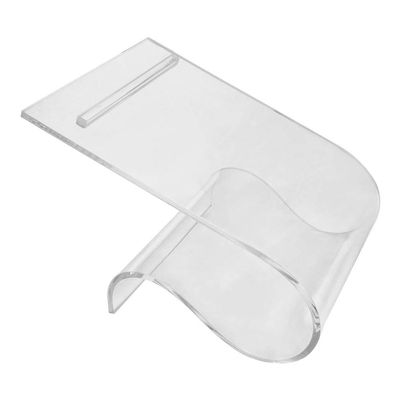 MH GLOBAL 4-1/2 in Height Crystal Clear Acrylic Double Shoes Display Stand Retail Heels Slant Holder