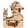 Burt Reynolds Christmas Ornament | Smokey and The Bandit Rear View Mirror Hanging view 1