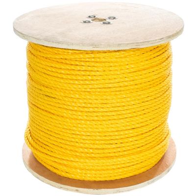 Paracord Planet Three Strand Twisted Polypropylene Rope Indoor and Outdoor Uses (3/4 Inch X 25 Feet, Yellow)