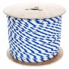 Paracord Planet Three Strand Twisted Polypropylene Rope Indoor and Outdoor Uses (1/2 Inch X 250 Feet, White/Blue) view 1
