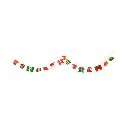 C-8071 Wrapping Garland, Christmas Decoration, Santa Laundry