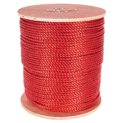 PARACORD PLANET Three Strand Twisted Polypropylene Rope Indoor and Outdoor Uses (1/4 Inch X 1200 Feet, Red)