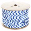 PARACORD PLANET Three Strand Twisted Polypropylene Rope Indoor and Outdoor Uses (3/8 Inch X 250 Feet, White/Blue) view 1