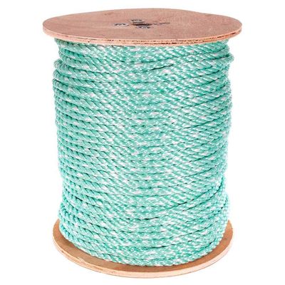 PARACORD PLANET Three Strand Twisted Polypropylene Rope Indoor and Outdoor Uses (3/8 Inch X 250 Feet, Cobalt Blue)