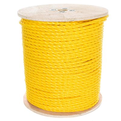 Paracord Planet Three Strand Twisted Polypropylene Rope  Indoor and Outdoor Uses (5/8 Inch X 600 Feet, Yellow)