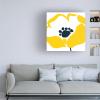 Wrapped Canvas Wall Art - Wild Apple Portfolio 'Pop Art Floral Ii' Wall Art for Living Room, Bedroom, or Office Dcor - 18x18 view 3
