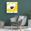 Wrapped Canvas Wall Art - Wild Apple Portfolio 'Pop Art Floral Ii' Wall Art for Living Room, Bedroom, or Office Dcor - 18x18 view 4