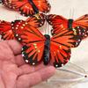 Factory Direct Craft Package of 4 Artificial Orange Monarch Butterflies view 2