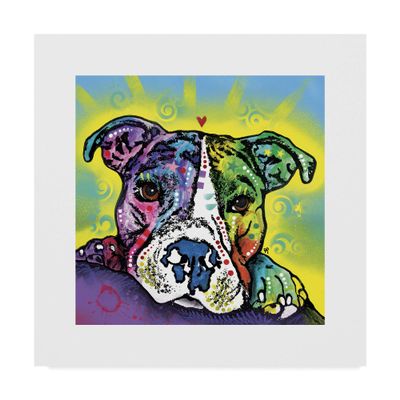 Trademark Fine Art The Baby Pit Bull by Dean Russo, 18x18
