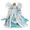 Windy Hill Collection 14" Inch Standing Aqua Angel Christmas Tree Topper or Table Top 148510 view 2