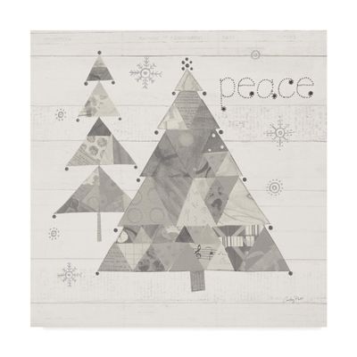 Trademark Fine Art Christmas Patchwork IV Neutral by Courtney Prahl, 24x24