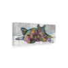 Wrapped Canvas Wall Art - Dean Russo 'Cat and Dog Companions' Wall Art for Living Room, Bedroom, or Office Dcor - 20x47 view 1