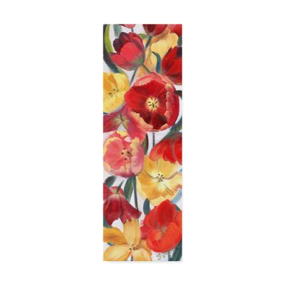 Trademark Fine Art Tulip Array Panel II by Sandra Iafrate, 10x32