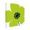 Wrapped Canvas Wall Art - Wild Apple Portfolio 'Pop Art Floral Iv' Wall Art for Living Room, Bedroom, or Office Dcor - 24x24 view 1