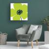 Wrapped Canvas Wall Art - Wild Apple Portfolio 'Pop Art Floral Iv' Wall Art for Living Room, Bedroom, or Office Dcor - 24x24 view 4
