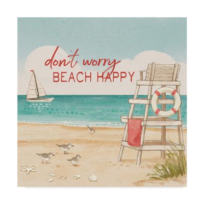 Trademark Fine Art Beach Time III by Janelle Penner, 18x18