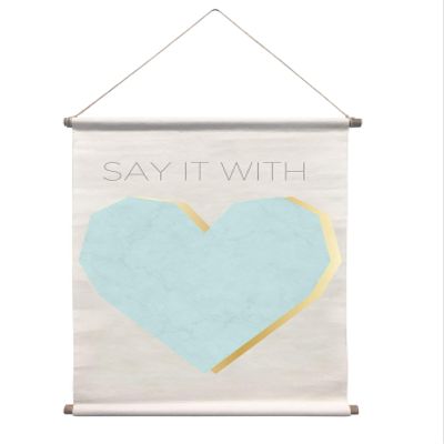 WallPops Say It Wall Tapestry, Blue