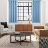 DWCN Light Blue Blackout Curtains for Living Room, Room Darkening Energy Saving Thermal Insulated Grommet Window Drapes for Bedroom, W42 x L45 Inches Long, 2 Panels view 2