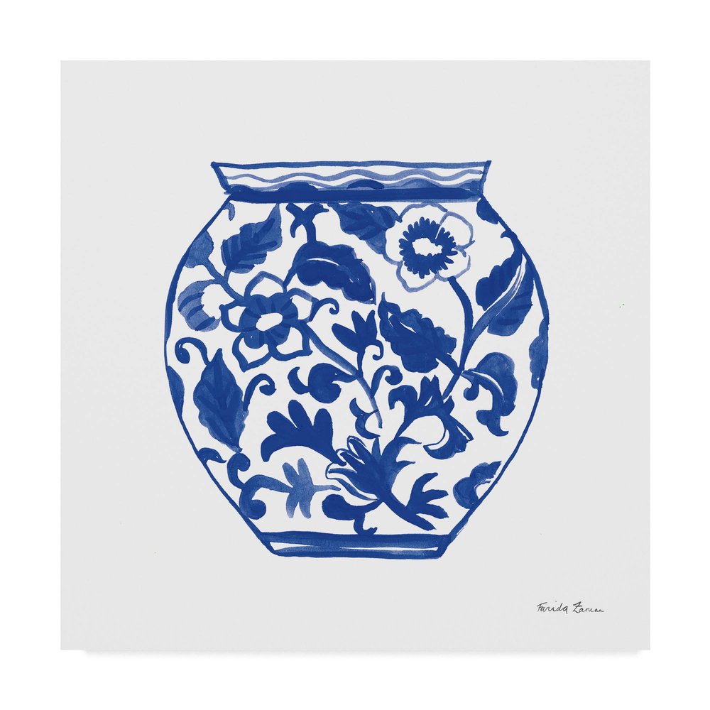 Trademark Fine Art Chinoiserie I by Farida Zaman, 24x24