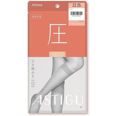 Atsugi Astigu Leg Stocking Atsu Tighten 22cm - 25cm - 357 Skinny Beige (Green Tea Set)