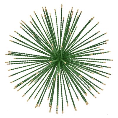 Three Hands 49282 9" Green-Starburst ORB Gold