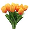 AntranStore 20PCS/Set PU Tulip Flower Real Touch Artificial Silk Flowers Arrangement Bouquet Home Room Office Wedding Party Decor (Orange) view 1