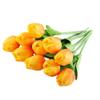 AntranStore 20PCS/Set PU Tulip Flower Real Touch Artificial Silk Flowers Arrangement Bouquet Home Room Office Wedding Party Decor (Orange) view 2