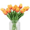 AntranStore 20PCS/Set PU Tulip Flower Real Touch Artificial Silk Flowers Arrangement Bouquet Home Room Office Wedding Party Decor (Orange) view 3