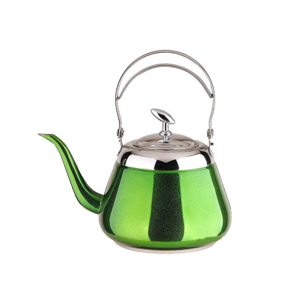 1.2L Thick Stainless Steel Kettle Gas Stove Induction Cooker Green