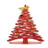 Alessi Bark for Christmas BM06/30 R - Design Tree Shaped Christmas Decoration, Stainless Steel, Red view 1