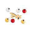 Alessi Bark for Christmas BM06/30 R - Design Tree Shaped Christmas Decoration, Stainless Steel, Red view 4