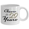 29th Birthday Gifts for 29 Year Old Women - Cheers To 29 Years Mug - Unique Present for Women, Female Friends, Her, Wife - White Coffee Cup view 2