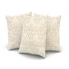 XIUBA Throw Pillow Covers Case Beige Classic Damask Decorative Pillowcase Cushion Cover 20X20 inch Square Size Double Sided Design Printed view 3