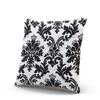 XIUBA Throw Pillow Covers Case Black White Pattern Damask Decorative Pillowcase Cushion Cover 20X20 inch Square Size Double Sided Design Printed view 2