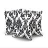 XIUBA Throw Pillow Covers Case Black White Pattern Damask Decorative Pillowcase Cushion Cover 20X20 inch Square Size Double Sided Design Printed view 3