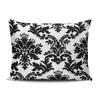 XIUBA Pillowcases Black White Pattern Damask Customizable Cushion Decorative Rectangle 20X26 inch Standard Size Throw Pillow Cover Case Hidden Zipper One Sided Design Printed view 1