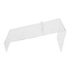 DBM IMPORTS Clear Acrylic Lucite Single Shoe Display Stand Set of 4 Pc with Heels Slant Riser Holder 8'' x 3'' x 4''Q view 2