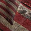 Ambesonne USA Bedspread Set, Fourth of July Independence Day Weathered Retro Wood Wall Looking Country Emblem, 3 Piece Decorative Bedding Coverlet and 2 Pillow Shams, Twin Size, Red Blue Tan view 3