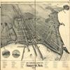 16" x 24" 1897 Map of Lake Superior's Queen City Marquette Michigan view 1
