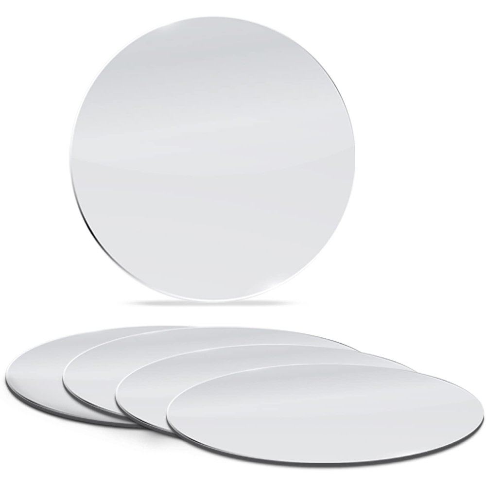 12 Inch, Pack of 12 Small Mirrors for Crafts, Round Mirror for Tables at Wedding, Mirror Tiles for Crafts and DIY Projects