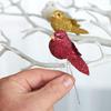 Artificial Glittered Finch Assortment | 12 Birds | Designed for Indoor use view 2