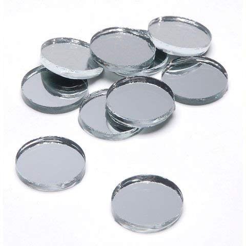 2 Inch, Pack of 8 Small Mirrors for Crafts, Round Mirror for Tables at Wedding, Mirror Tiles for Crafts and DIY Projects