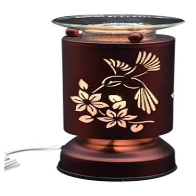 SHAKLAK Electric Touch Control Tart Burner Oil Lamp Warmer Hummingbird Design