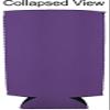 Blank Neoprene 24 oz. Can Coolie (1, Purple) view 2