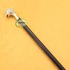 INAM Antique Wooden Foldable Walking Stick/Walking Cane with Solid and Antique Brass Beautiful Designer Lion Handle/Stick Length 92 cm HANDICRAFTS view 4