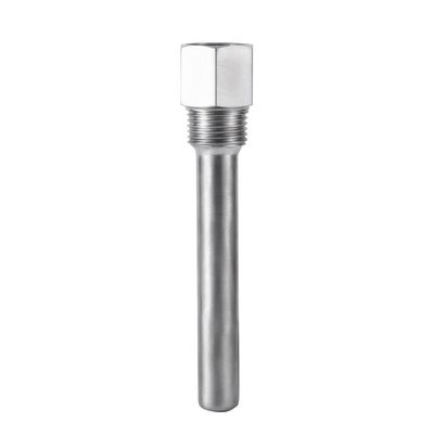 Stainless Steel Thermowell, Durable 201 SS Temperature Sensor Protector with 1/2 NPT Thread for Homebrewing Beer and Industrial Kettles