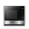 BLACK+DECKER Digital Microwave Oven with Turntable Push-Button Door, Child Safety Lock, Stainless Steel, 0.9 Cu Ft view 1