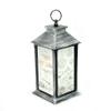 Gifts 4 All Occasions Limited SHATCHI Lights Up LED Christmas Lantern Rustic Silver PVC Warm White Xmas Home Decorations Gifts view 1